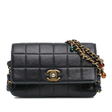 Top Quality Chanel Mini Lambskin Choco Bar Chain Charms Flap (SHG-fLjuBx)