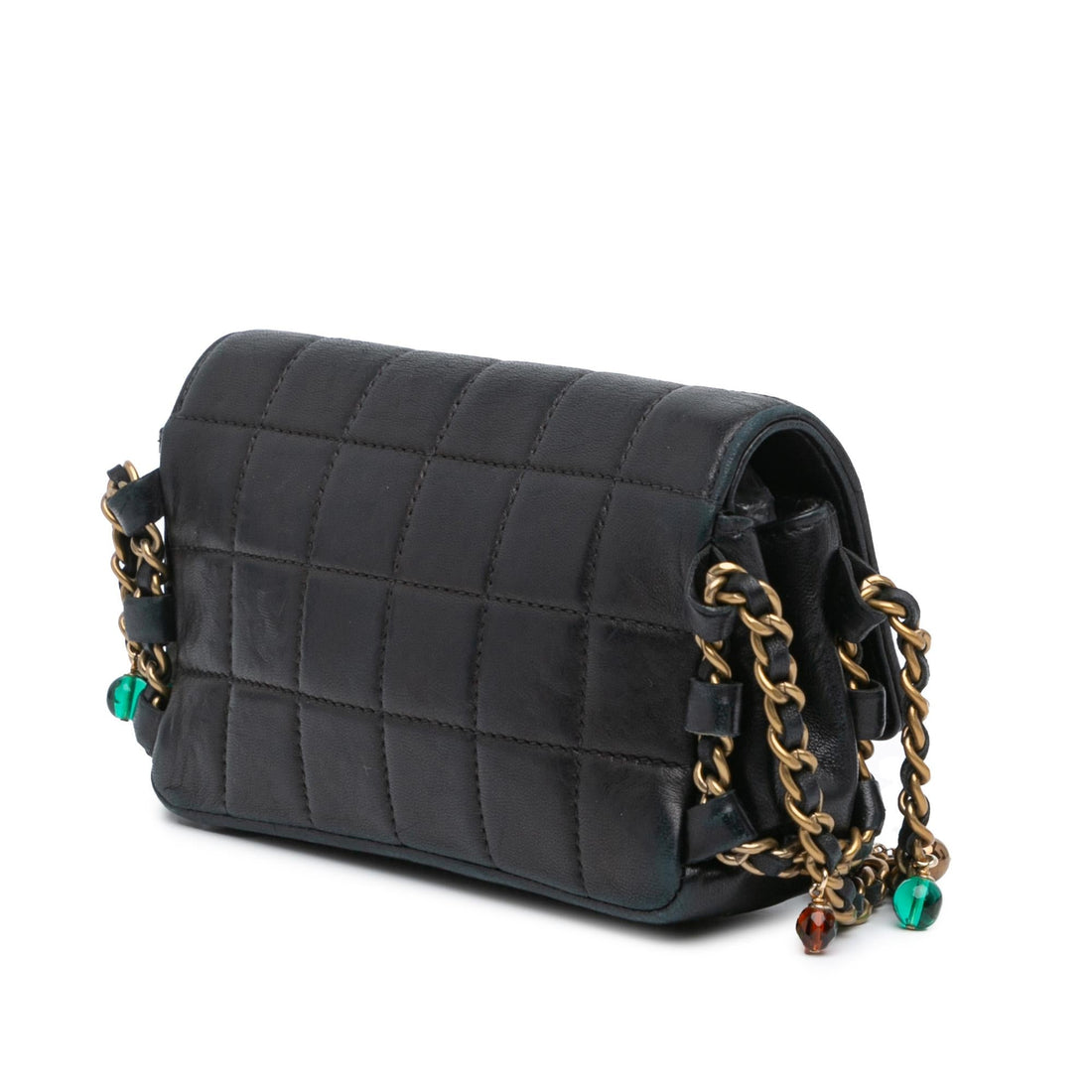 Top Quality Chanel Mini Lambskin Choco Bar Chain Charms Flap (SHG-fLjuBx)