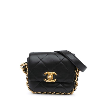 Top Quality Chanel Mini Quilted Calfskin Framing Chain Flap (SHG-Igp1oA)