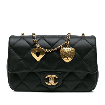 Top Quality Chanel Mini Quilted Lambskin Heart Charms Flap (SHG-8hWUGQ)