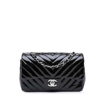 Top Quality Chanel Mini Rectangular Classic Chevron Patent Single Flap (SHG-XJ1NoR)