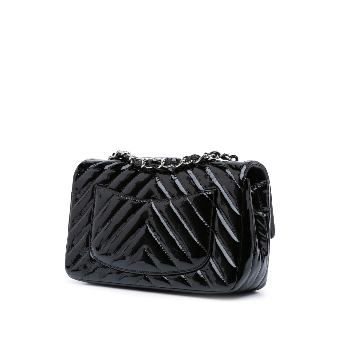 Top Quality Chanel Mini Rectangular Classic Chevron Patent Single Flap (SHG-XJ1NoR)