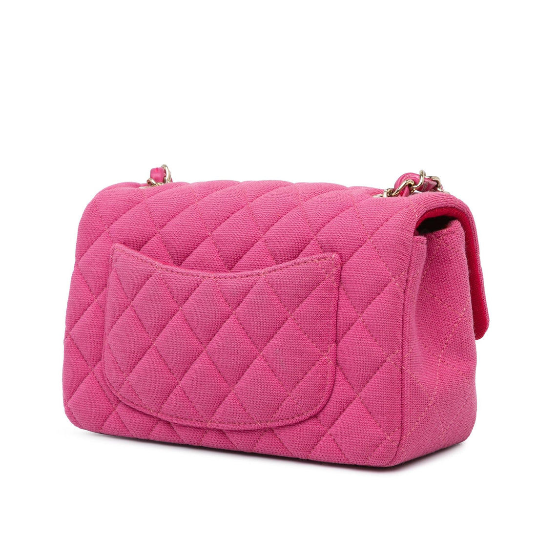 Top Quality Chanel Mini Rectangular Classic Jersey Single Flap (SHG-WDZmmq)