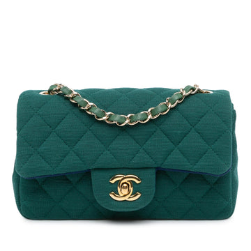 Top Quality Chanel Mini Rectangular Classic Jersey Single Flap (SHG-M57Mcm)