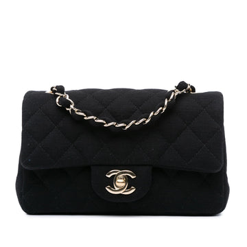 Top Quality Chanel Mini Rectangular Classic Jersey Single Flap (SHG-ENFElV)