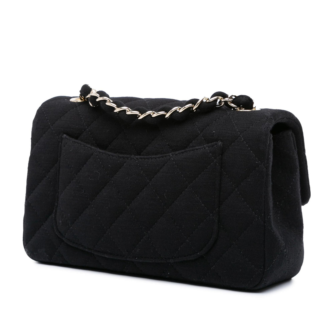 Top Quality Chanel Mini Rectangular Classic Jersey Single Flap (SHG-ENFElV)