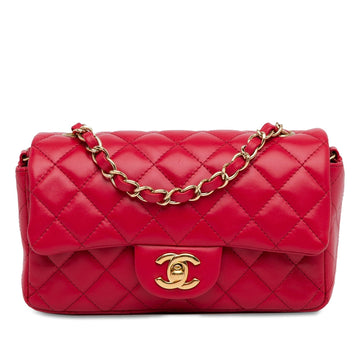 Top Quality Chanel Mini Rectangular Classic Lambskin Single Flap (SHG-NLXfA6)