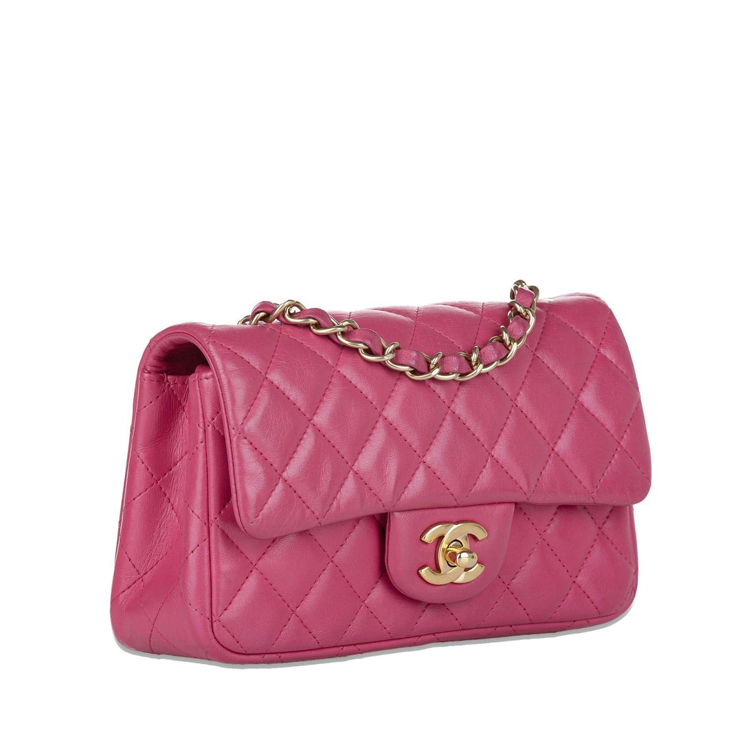 Top Quality Chanel Mini Rectangular Classic Lambskin Single Flap (SHG-mr1rzU)