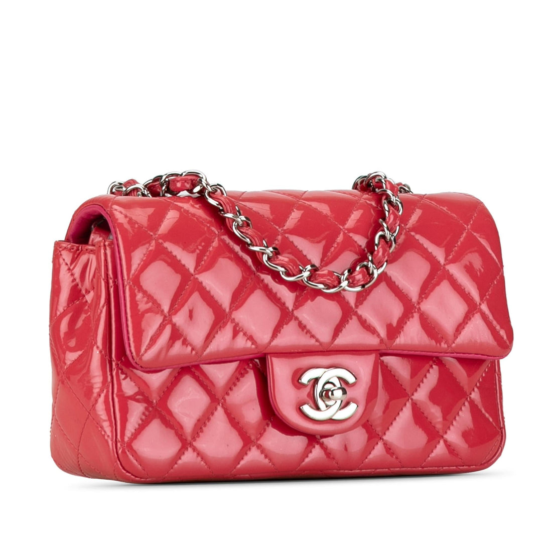 Top Quality Chanel Mini Rectangular Classic Patent Single Flap (SHG-XuFX41)