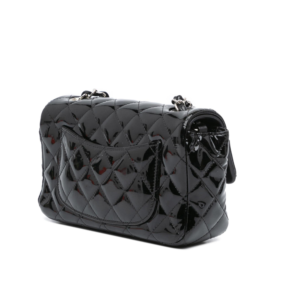 Top Quality Chanel Mini Rectangular Classic Patent Single Flap (SHG-xkoEHG)