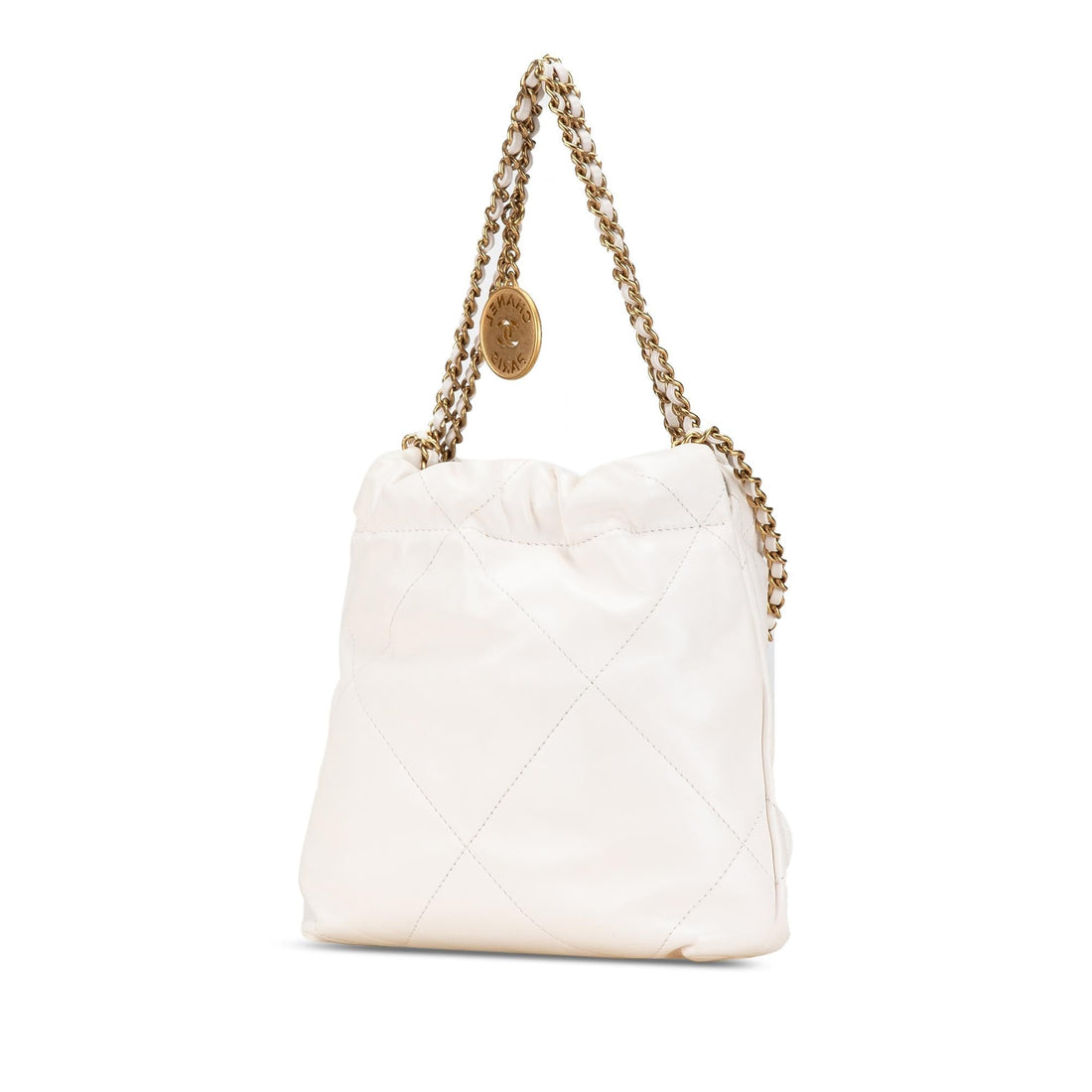 Top Quality Chanel Mini Shiny Calfskin 22 Hobo (SHG-sj5j49)