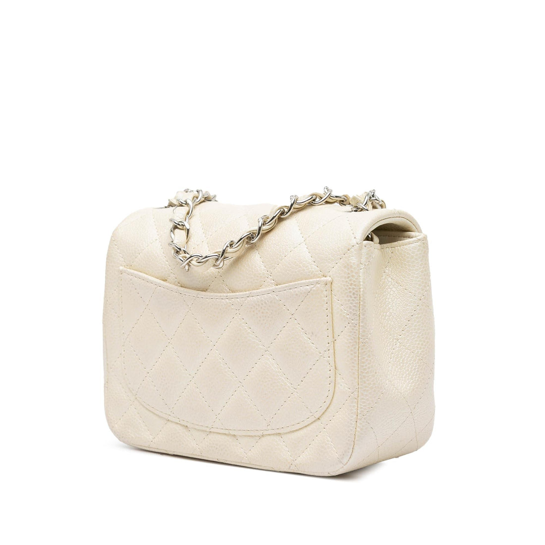 Top Quality Chanel Mini Square Classic Caviar Single Flap (SHG-q4SPFg)