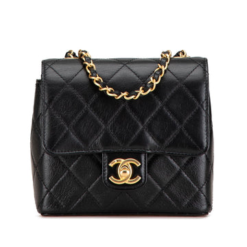 Top Quality Chanel Mini Square Classic Goatskin Retro Flap (SHG-seV8h1)