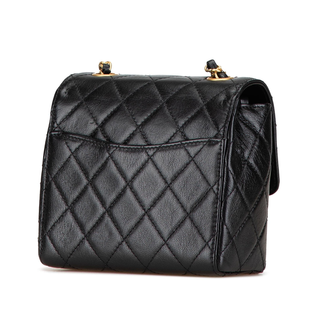 Top Quality Chanel Mini Square Classic Goatskin Retro Flap (SHG-seV8h1)