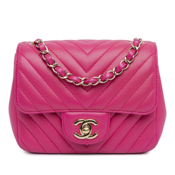 Top Quality Chanel Mini Square Classic Lambskin Chevron Flap (SHG-Z0yp7W)