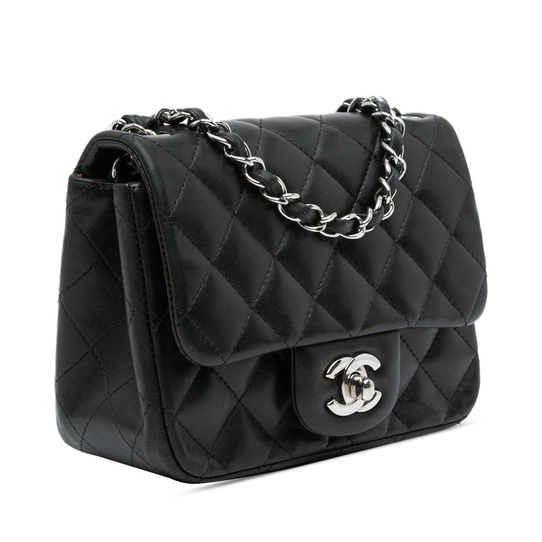 Top Quality Chanel Mini Square Classic Lambskin Single Flap (SHG-dYzu0j)