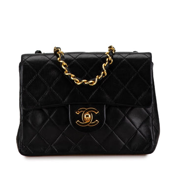 Top Quality Chanel Mini Square Classic Lambskin Single Flap (SHG-uffUKC)