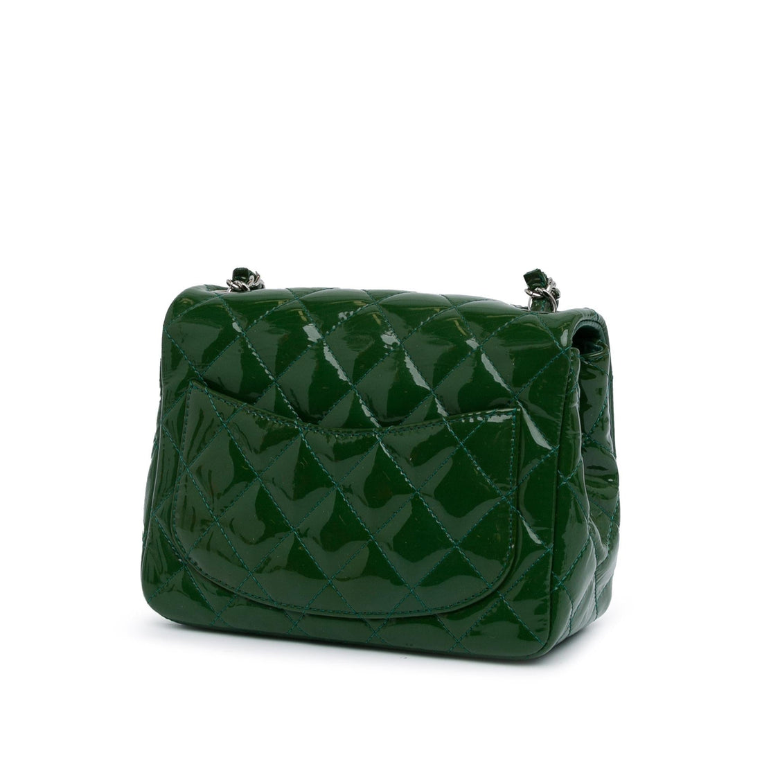 Top Quality Chanel Mini Square Classic Patent Single Flap (SHG-kyvpJB)
