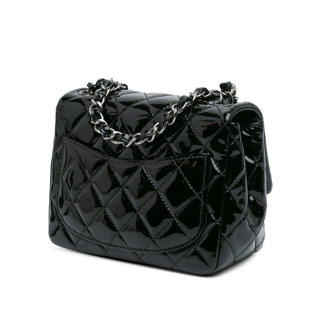 Top Quality Chanel Mini Square Classic Patent Single Flap (SHG-MhyuAt)