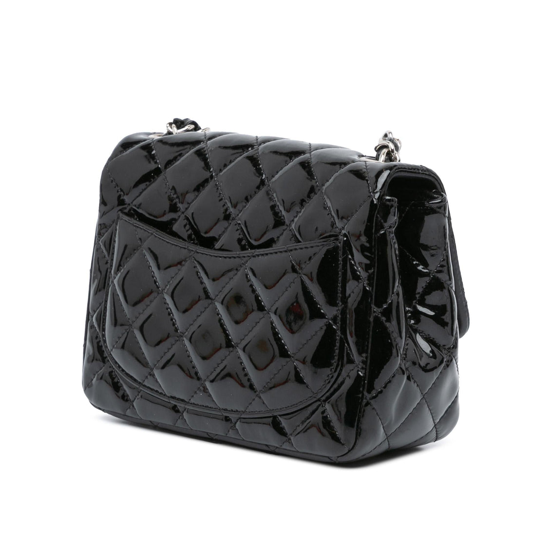 Top Quality Chanel Mini Square Classic Patent Single Flap (SHG-7MoAcw)