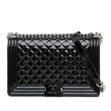Top Quality Chanel New Medium Patent Boy Flap (SHG-eFB4ww)