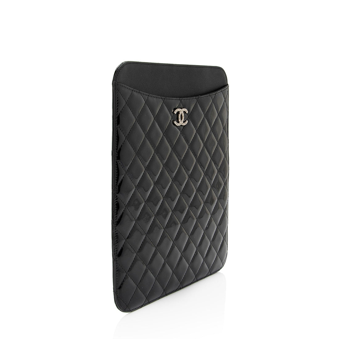 Top Quality Chanel Patent Leather CC Brilliant iPad Case (SHF-erdd74)