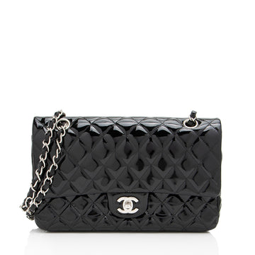 Top Quality Chanel Patent Leather Classic Medium Double Flap Bag (SHF-vw1LPd)