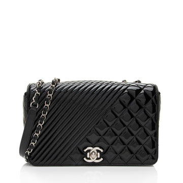 Top Quality Chanel Patent Leather Coco Boy Medium Flap Bag (SHF-qtoszA)