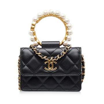 Top Quality Chanel Pearl Crown Clutch On Chain (SHG-AvIaAb)