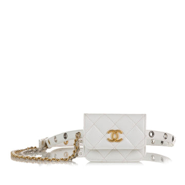 Top Quality Chanel Punk Chain Leather Belt Bag (SHG-1XVfEm)