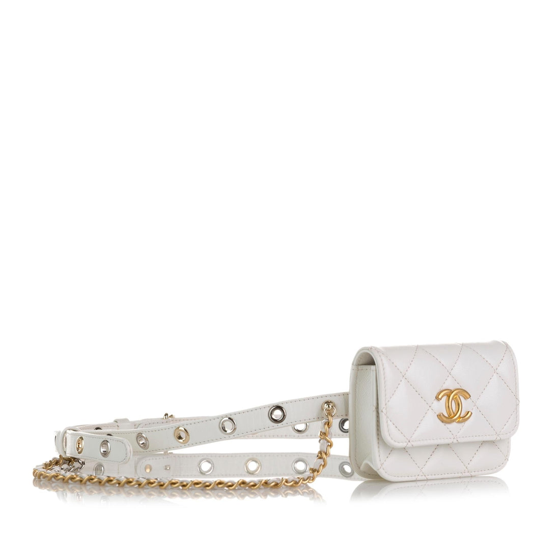 Top Quality Chanel Punk Chain Leather Belt Bag (SHG-1XVfEm)