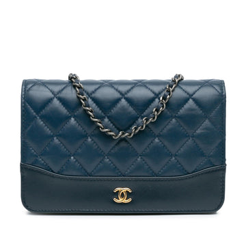 Top Quality Chanel Quilted Aged Calfskin Gabrielle Wallet On Chain (SHG-BAPP5o)