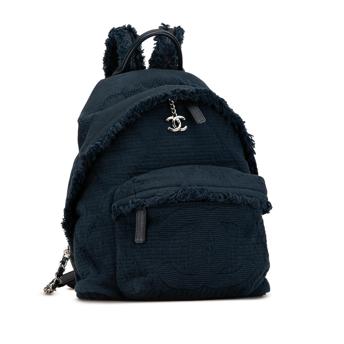 Top Quality Chanel Quilted Canvas Front Pocket Fringe Backpack (SHG-TTlICg)