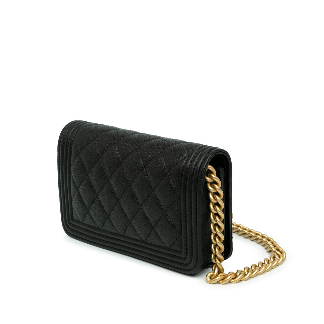 Top Quality Chanel Quilted Caviar Boy Wallet on Chain (SHG-zDpkSM)