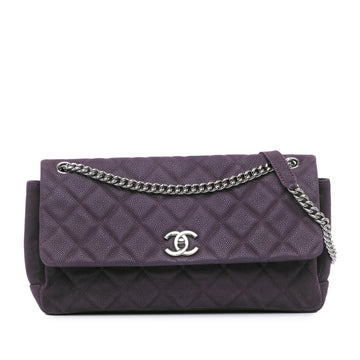 Top Quality Chanel Quilted Iridescent Caviar Lady Pearly Flap (SHG-qpuSip)