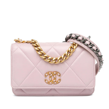 Top Quality Chanel Quilted Lambskin 19 Wallet on Chain (SHG-td22ep)