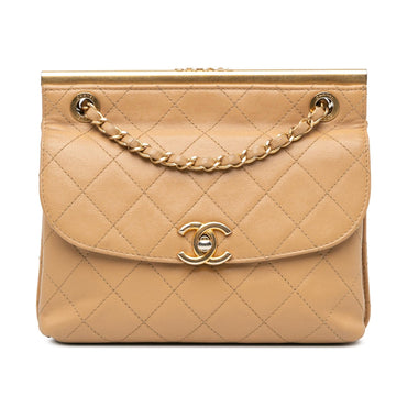 Top Quality Chanel Quilted Lambskin CC Logo Bar Shoulder Bag (SHG-ZD1wrJ)