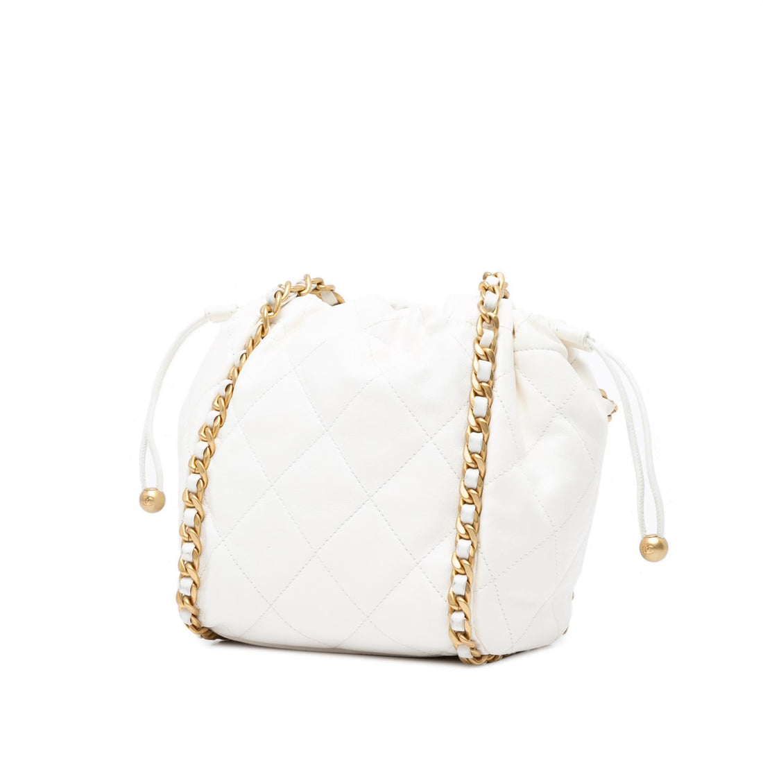 Top Quality Chanel Quilted Lambskin Chain Around Bucket Bag (SHG-phS4cC)