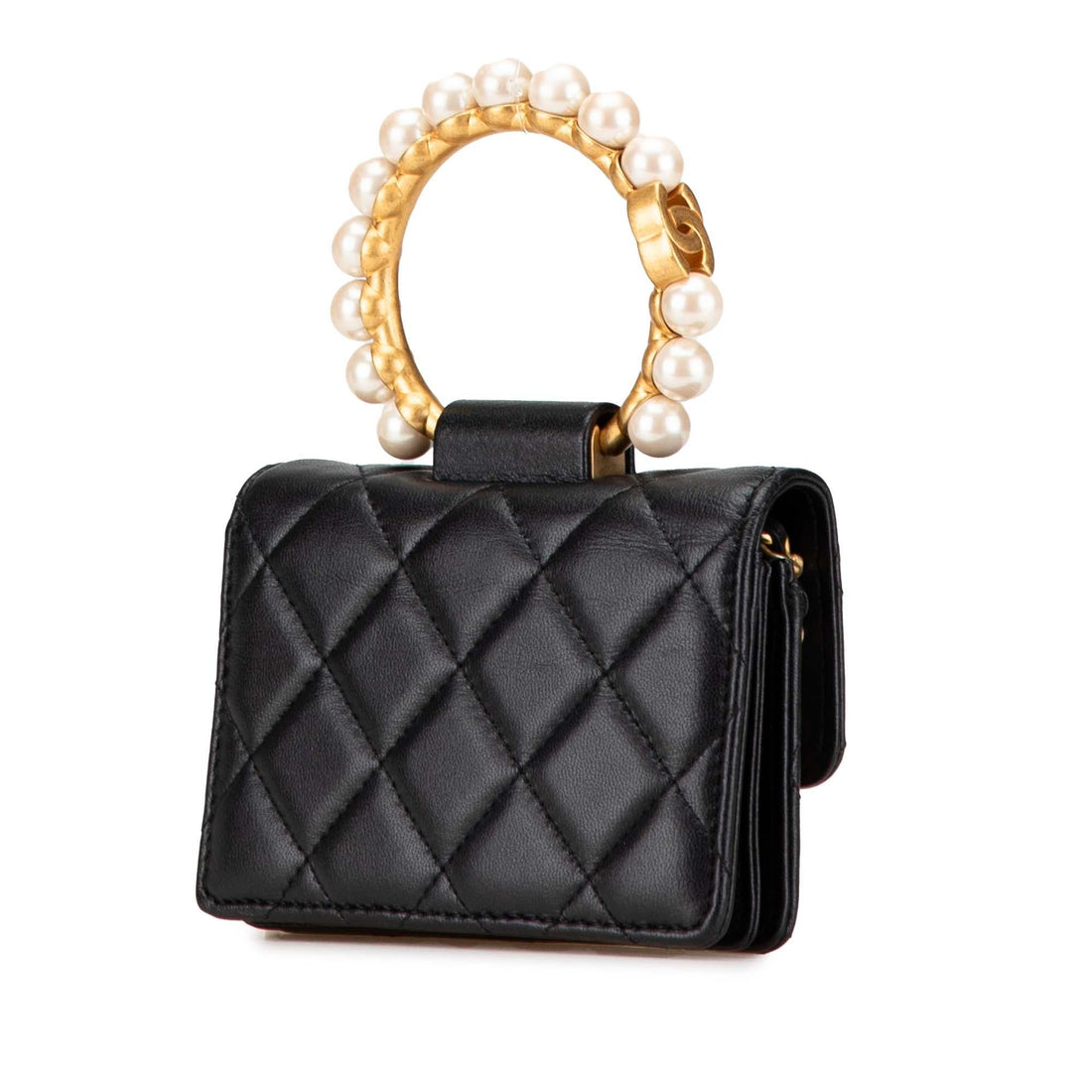 Top Quality Chanel Quilted Lambskin Pearl Crown Clutch On Chain (SHG-VUCY5S)