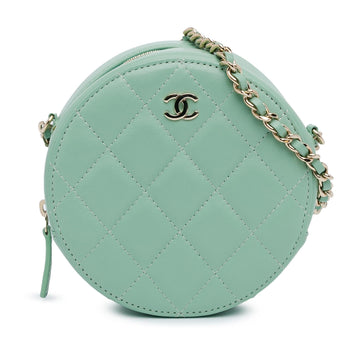 Top Quality Chanel Quilted Lambskin Round Crossbody (SHG-uKvNTn)