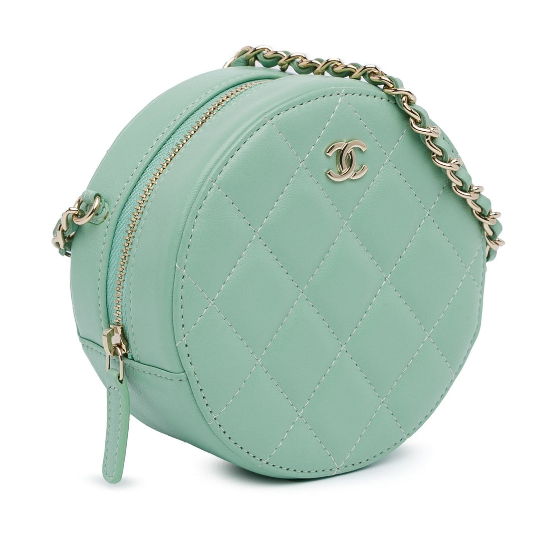 Top Quality Chanel Quilted Lambskin Round Crossbody (SHG-uKvNTn)