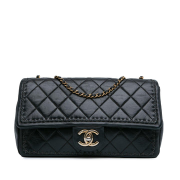 Top Quality Chanel Quilted Lambskin Whipstitch Single Flap (SHG-OfzSAu)