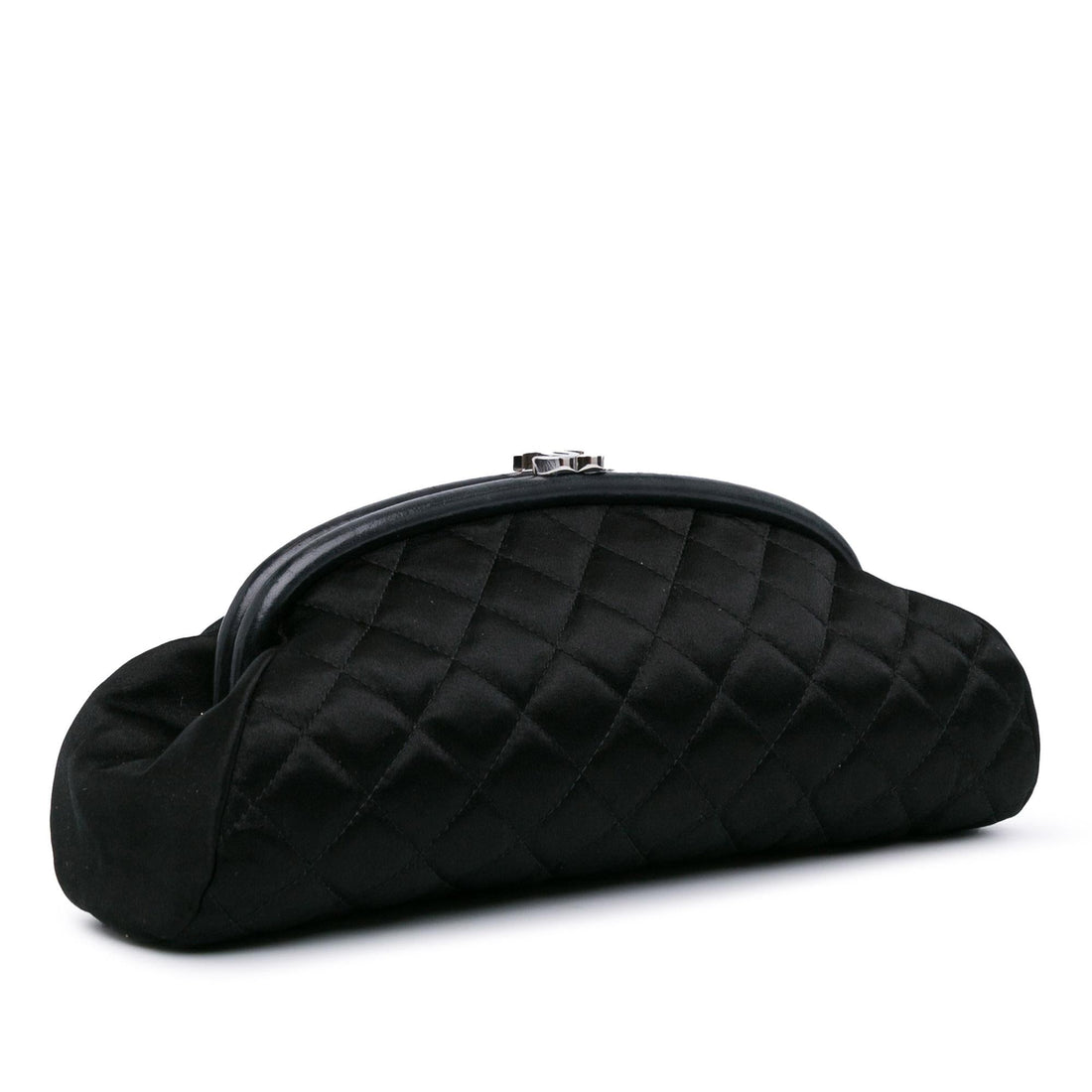 Top Quality Chanel Quilted Satin Timeless Clutch (SHG-CBcot3)