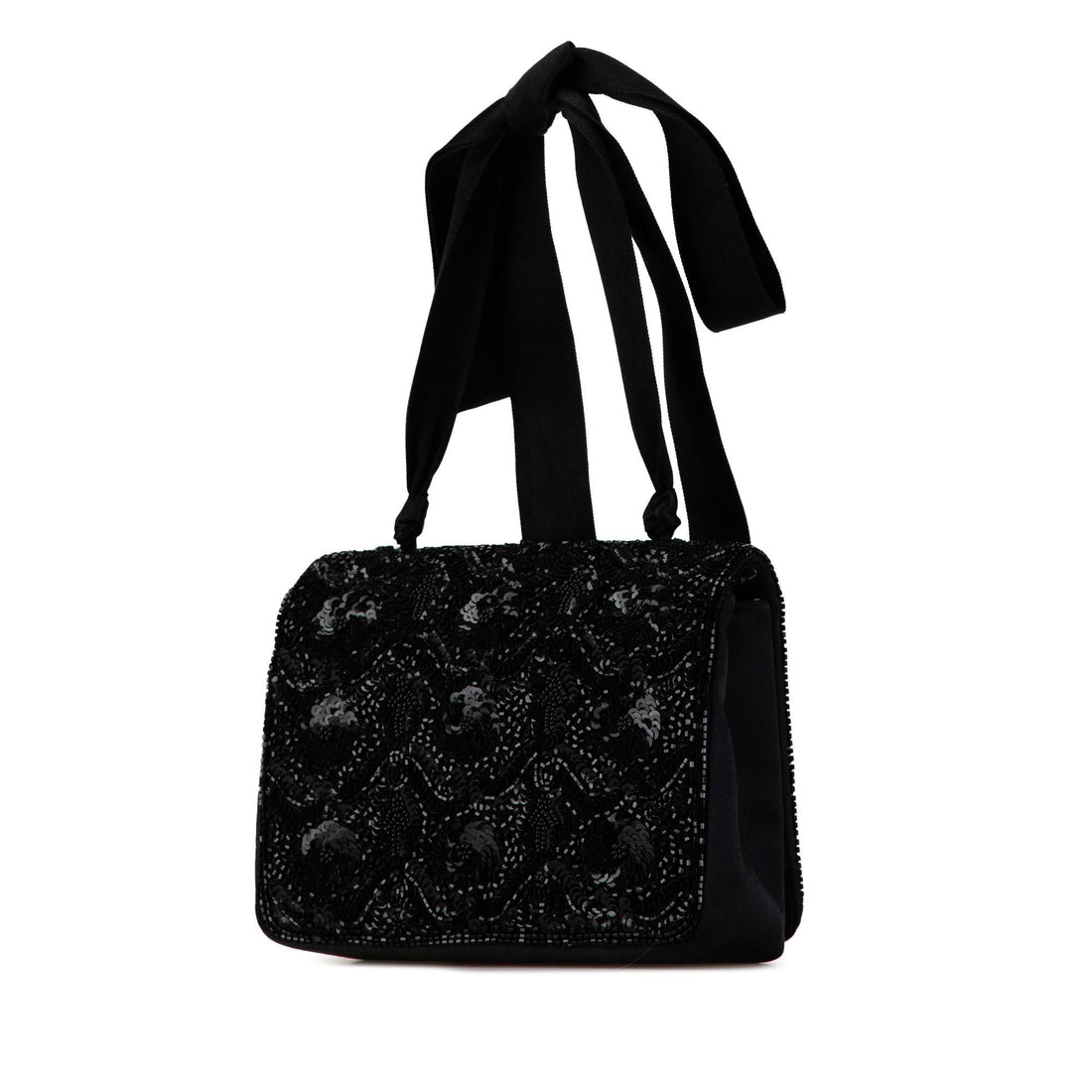 Top Quality Chanel Satin Sequin Camellia Crossbody (SHG-lNLNMR)