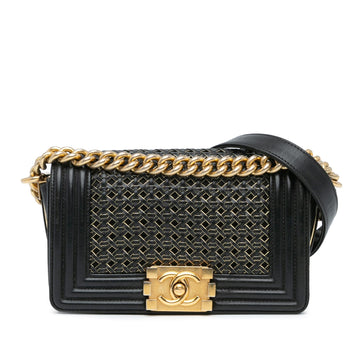 Top Quality Chanel Small Braided Sheepskin Boy Flap (SHG-3XvapB)