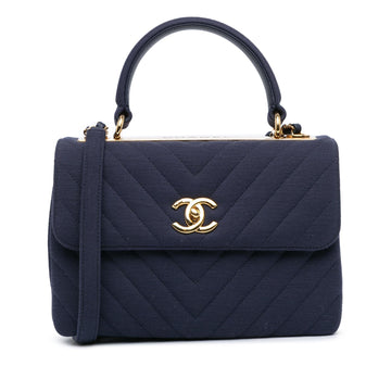 Top Quality Chanel Small Chevron Jersey Trendy CC Flap (SHG-9KLQxh)