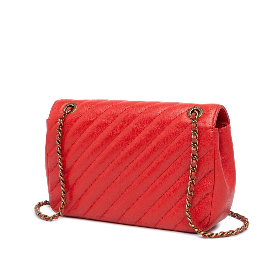 Top Quality Chanel Small Diagonal Quilted Goatskin Flap (SHG-8Yhk81)