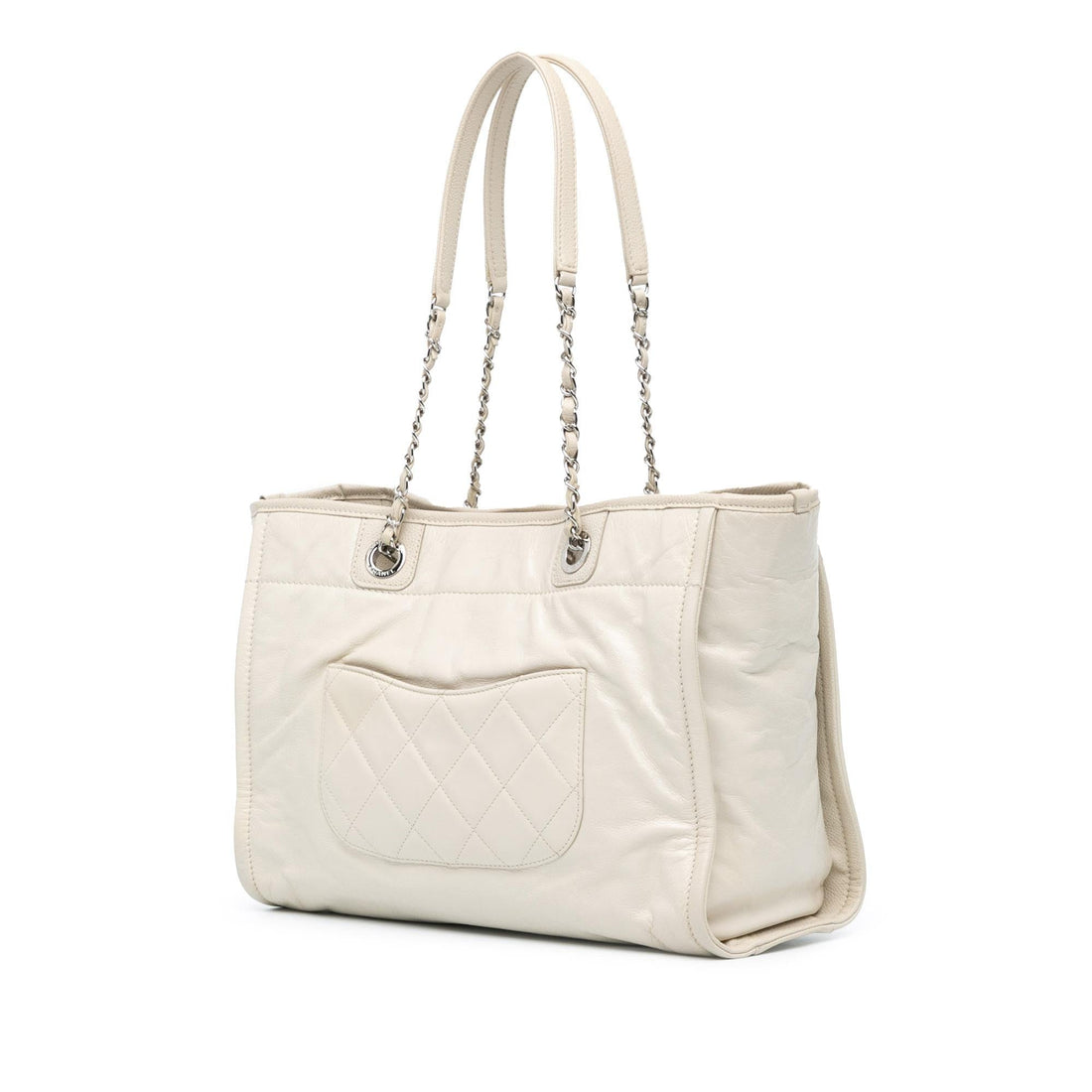 Top Quality Chanel Small Glazed Calfskin Deauville Tote (SHG-qABtQL)
