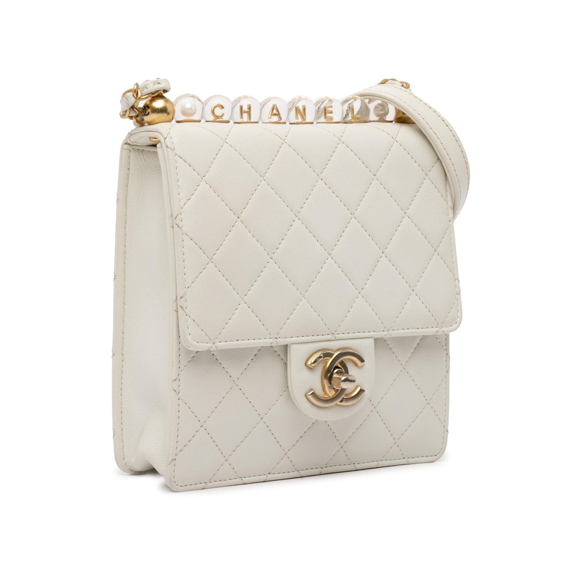 Top Quality Chanel Small Lambskin Chic Pearls Flap (SHG-dGzanu)