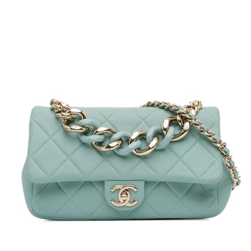 Top Quality Chanel Small Lambskin Elegant Chain Single Flap (SHG-pDax0T)